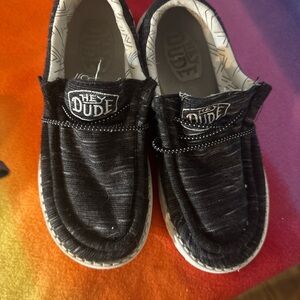 Hey Dude Kids Black Moccasins
